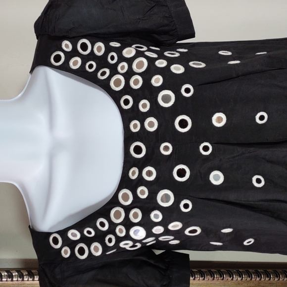 Hippy Indy Embellished Cutwork Top - Picture 2 of 5